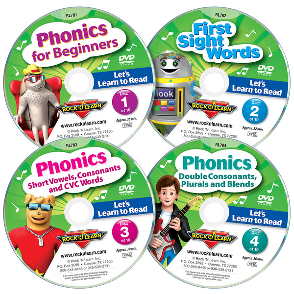 Let's Learn to Read 10 DVD Collection